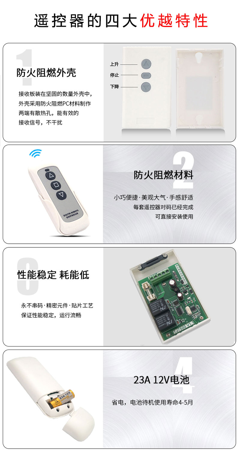 電動幕無線遙控器四大優越特性